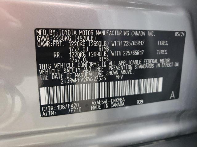 2024 TOYOTA RAV4 XLE - 2T3RWRFV2RW227535