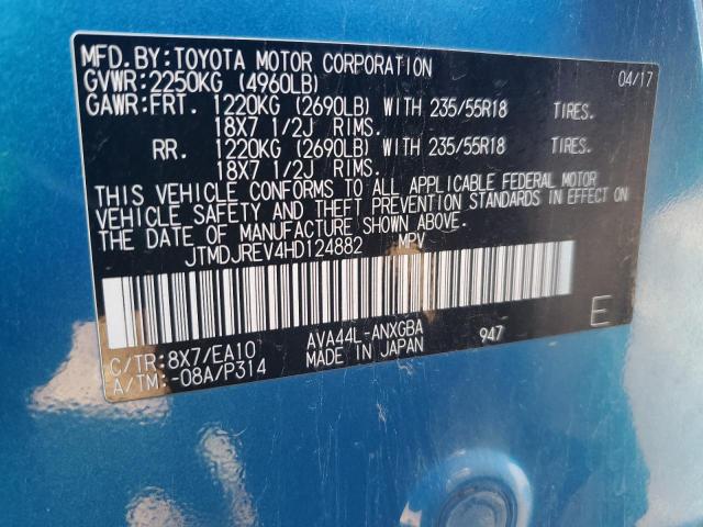 2017 TOYOTA RAV4 HV LI - JTMDJREV4HD124882