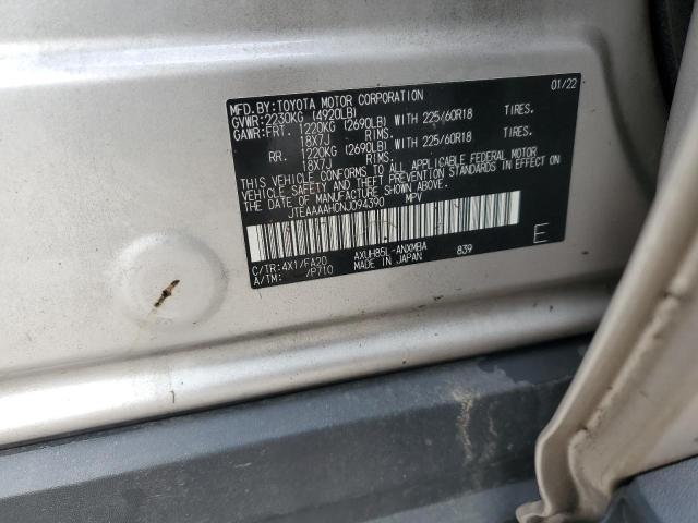 2022 TOYOTA VENZA LE - JTEAAAAH0NJ094390