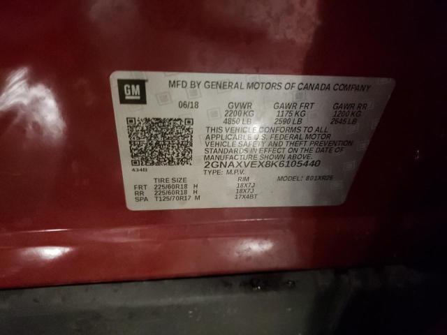2019 CHEVROLET EQUINOX LT - 2GNAXVEX8K6105440