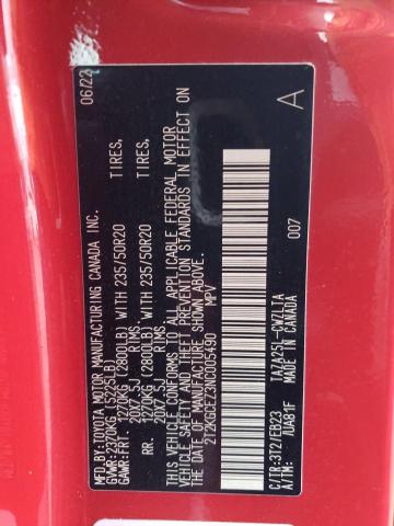 2022 LEXUS NX 350 2T2KGCEZ3NC005490