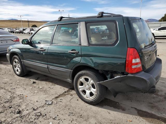 SUBARU FORESTER 2 2004 green  gas JF1SG63664H708256 photo #3