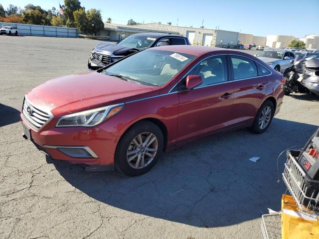 HYUNDAI SONATA SE 2016 burgundy  gas 5NPE24AF6GH261415 photo #1