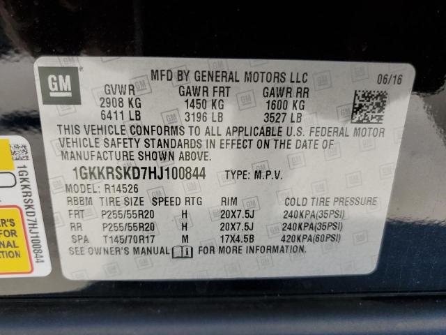 2017 GMC ACADIA LIM - 1GKKRSKD7HJ100844