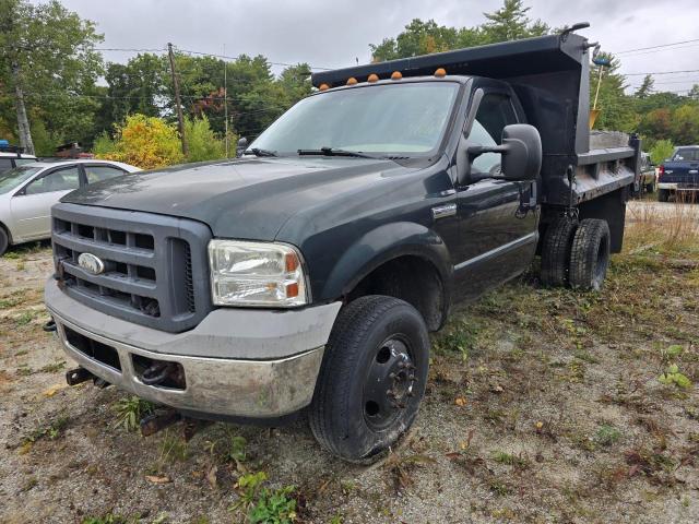 FORD F350 SUPER 2005 black chassis gas 1FDWF37585EB79826 photo #3