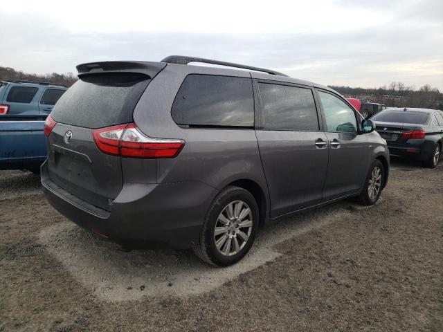 TOYOTA SIENNA XLE 2017 gray  gas 5TDDZ3DC2HS176862 photo #4