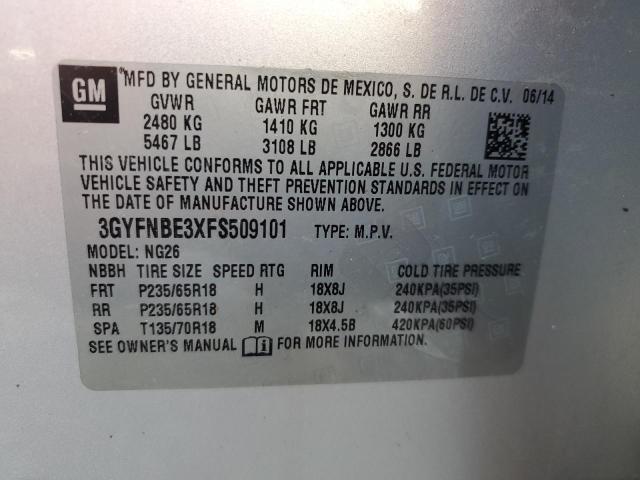 2015 CADILLAC SRX LUXURY - 3GYFNBE3XFS509101