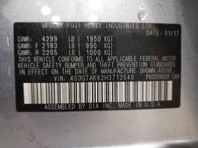 2017 SUBARU IMPREZA SP - 4S3GTAK62H3713540