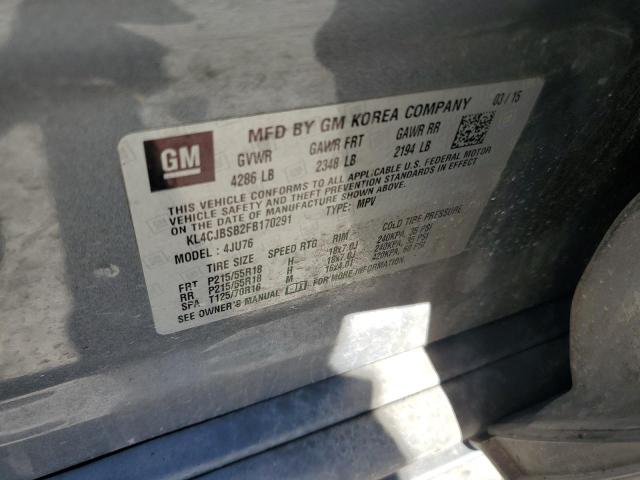 2015 BUICK ENCORE CON - KL4CJBSB2FB170291
