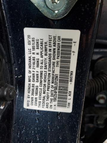 2020 HONDA INSIGHT EX - 19XZE4F50LE012941