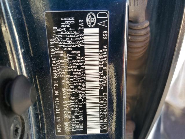 2018 TOYOTA COROLLA L - 2T1BURHE7JC114313