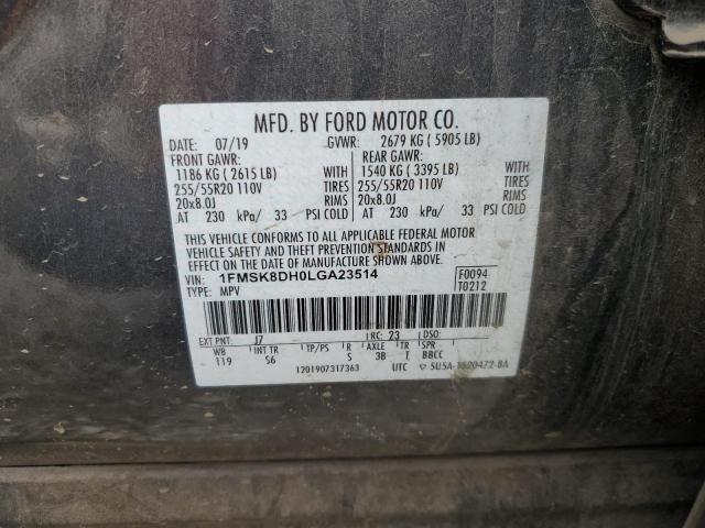 VIN 1FMSK8DH0LGA23514 2020 FORD EXPLORER no.13