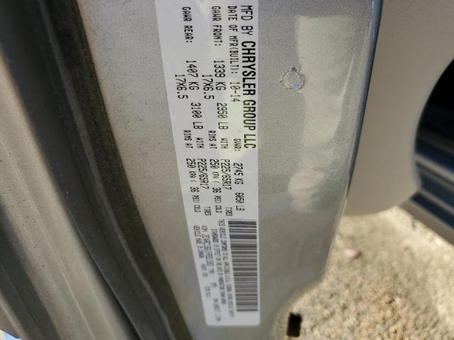2015 CHRYSLER TOWN AND C - 2C4RC1BG1FR551583