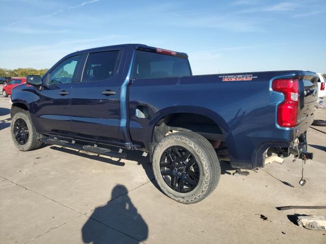 CHEVROLET SILVERADO 2022 blue  gas 3GCPYCEL9NG206142 photo #3