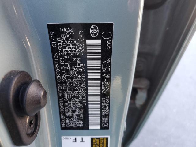 2019 TOYOTA PRIUS - JTDL9RFU0K3001748