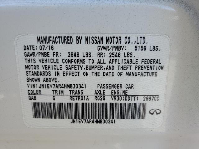 2017 INFINITI Q50 PREMIU - JN1EV7AR4HM830341