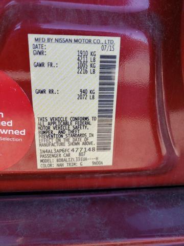 2015 NISSAN ALTIMA 2.5 - 1N4AL3AP6FC477148