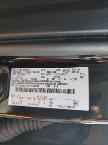 2016 FORD F150 SUPER - 1FTEW1EG5GFA51033