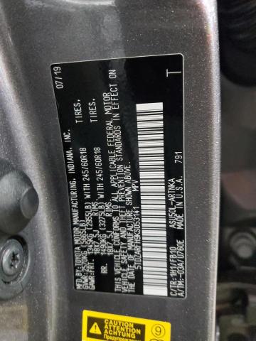 2019 TOYOTA HIGHLANDER - 5TDZARFH9KS053141