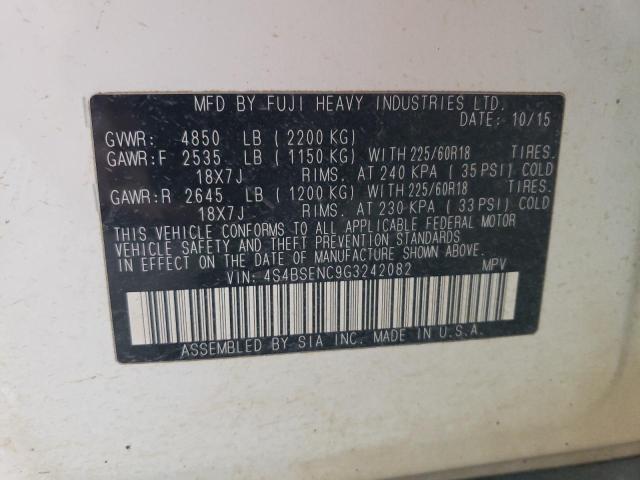 2016 SUBARU OUTBACK 3. - 4S4BSENC9G3242082
