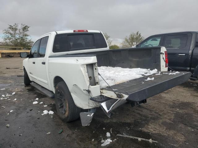 NISSAN TITAN S 2013 white crew pic flexible fuel 1N6BA0EC7DN305798 photo #3