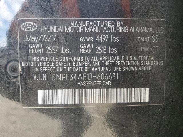 VIN 5NPE34AF1JH606631 2018 HYUNDAI SONATA no.12