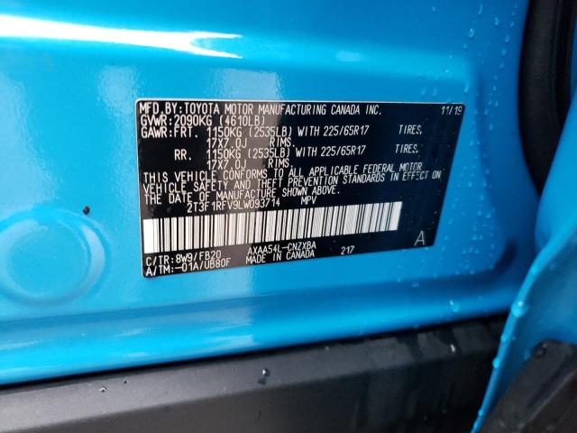 2020 TOYOTA RAV4 LE - 2T3F1RFV9LW093714