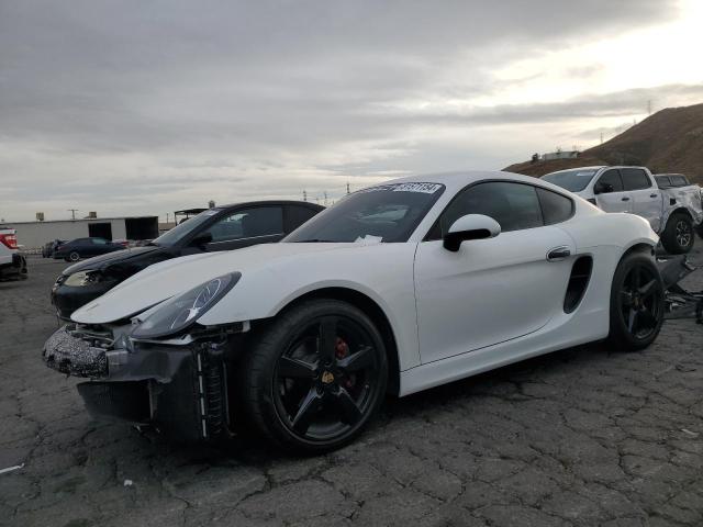 PORSCHE CAYMAN 2015 white  gas WP0AA2A8XFK164824 photo #1