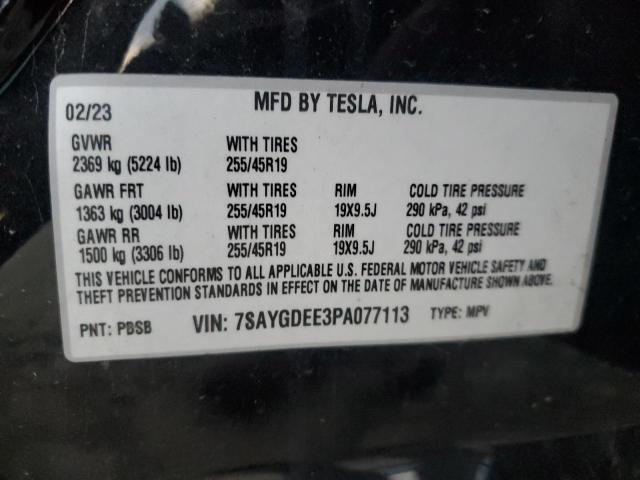 2023 TESLA MODEL Y - 7SAYGDEE3PA077113