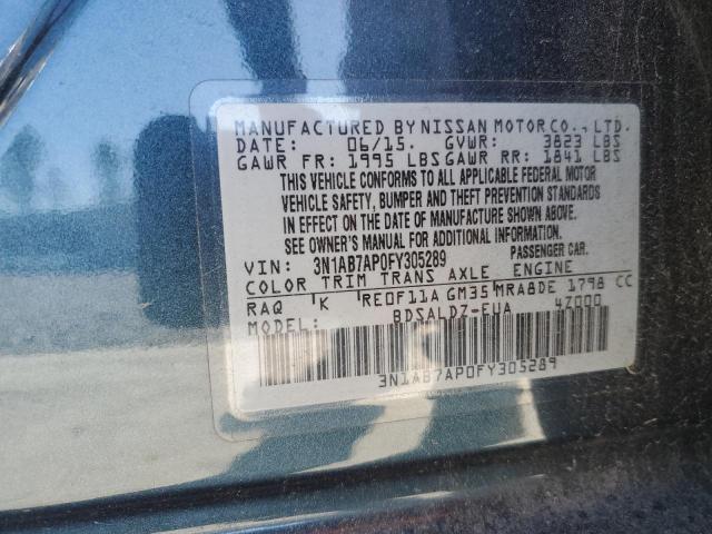 VIN 3N1AB7AP0FY305289 2015 NISSAN SENTRA no.12