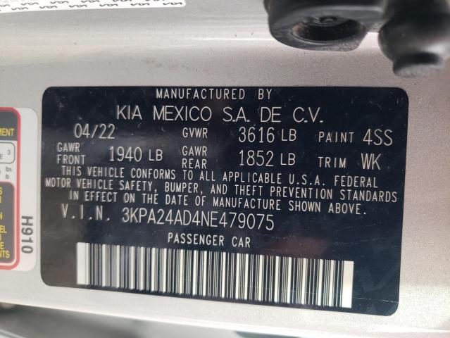 2022 KIA RIO LX - 3KPA24AD4NE479075
