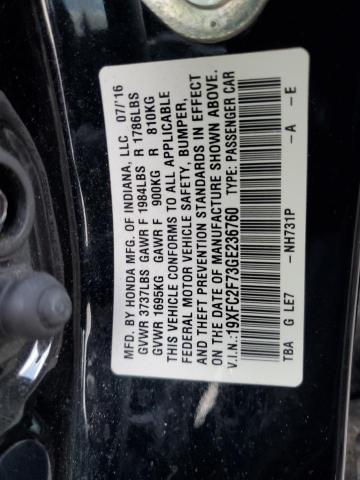 2016 HONDA CIVIC EX - 19XFC2F73GE236760