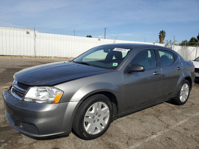 DODGE AVENGER SE 2013 gray  gas 1C3CDZAB6DN650809 photo #1