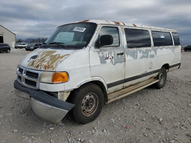 DODGE RAM WAGON 2002 white sports v gas 2B5WB35Z62K116830 photo #1