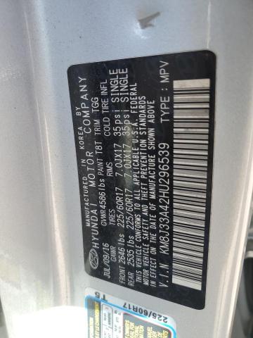 2017 HYUNDAI TUCSON LIM - KM8J33A42HU296539