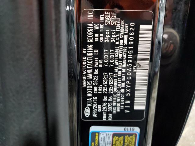 2017 KIA SORENTO LX - 5XYPGDA5XHG190620