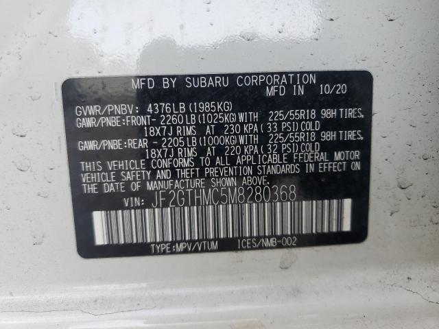 2021 SUBARU CROSSTREK - JF2GTHMC5M8280368