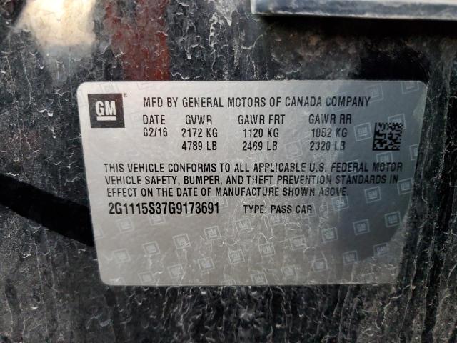 2016 CHEVROLET IMPALA LT - 2G1115S37G9173691