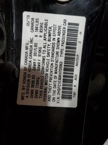 2019 HONDA CIVIC SI - 2HGFC1E56KH705963