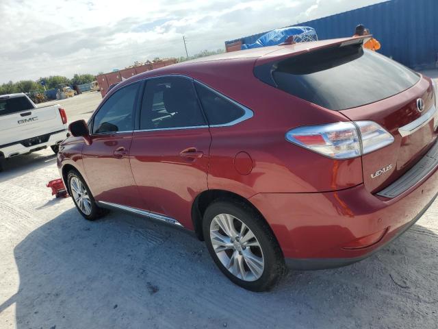 LEXUS RX 450H 2010 red  hybrid engine JTJZB1BA6A2001685 photo #3