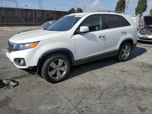 KIA SORENTO EX 2013 white  gas 5XYKU4A64DG413305 photo #1