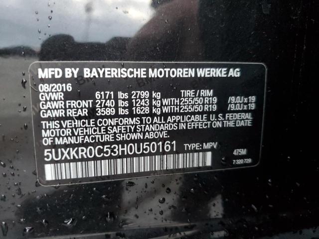 VIN 5UXKR0C53H0U50161 2017 BMW X5 no.14