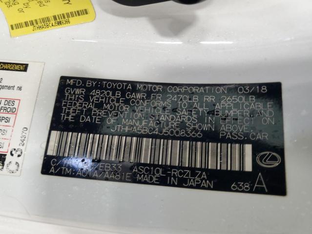 2018 LEXUS RC 300 JTHHA5BC4J5008366