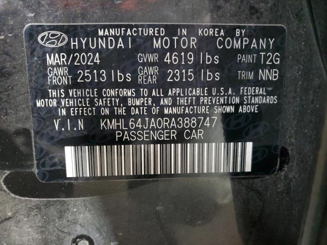 VIN KMHL64JA0RA388747 2024 Hyundai Sonata, Sel no.13