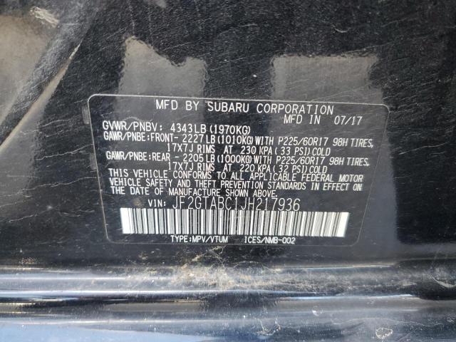 2018 SUBARU CROSSTREK - JF2GTABC1JH217936