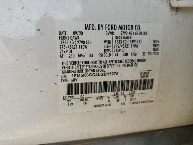 2020 FORD EXPLORER S - 1FM5K8GC4LGD15275