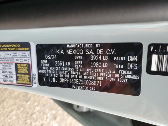 2025 KIA K4 LX 3KPFT4DE7SE008671