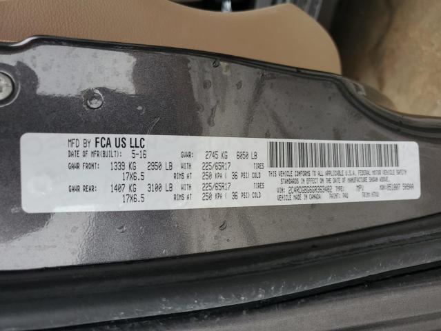 2016 DODGE GRAND CARA - 2C4RDGBG6GR363482