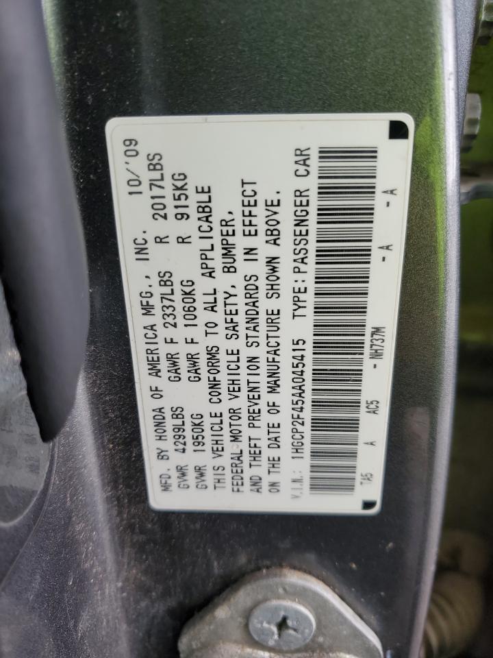 Lot #3034326064 2010 HONDA ACCORD LXP