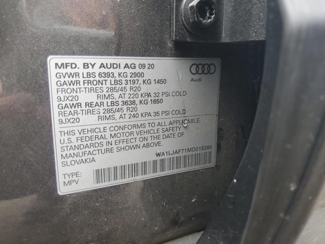 2021 AUDI Q7 PREMIUM - WA1LJAF71MD015264